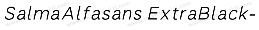 SalmaAlfasans ExtraBlack字体转换